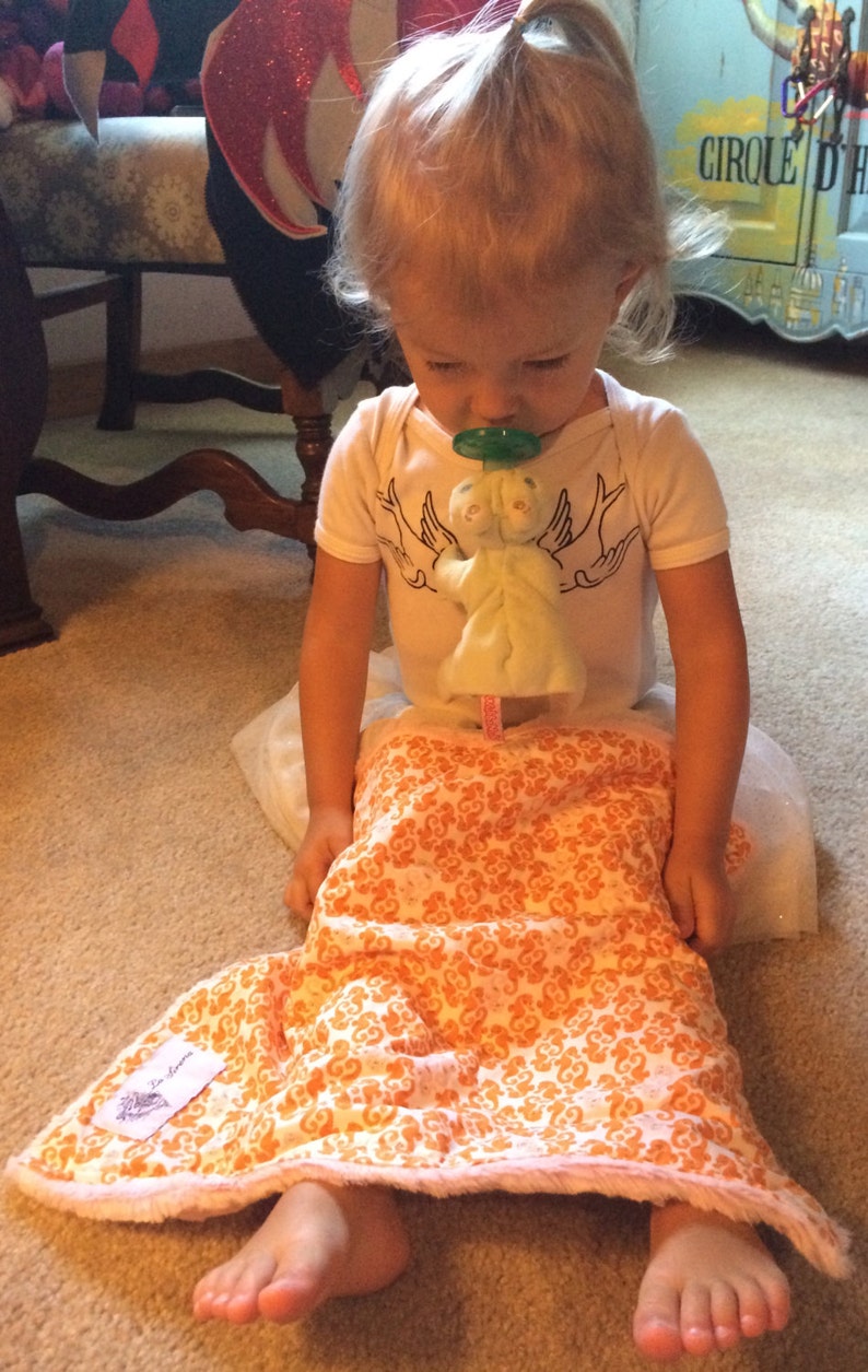 Bubbles Yummy Seahorse Pink Mini Baby Blanket