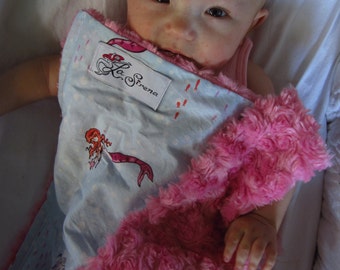 Mini Mermaid & Whale Baby Blanket ("Yummy"): "Harlolita"