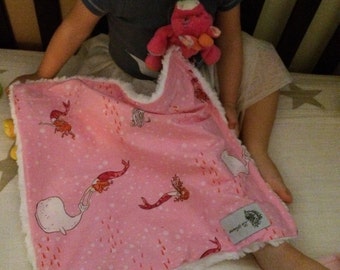 Mini Pink Mermaid Baby Blanket: "Cassandra" Yummy