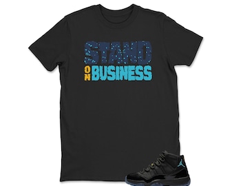 Shirt Black to Match Jordan 11 Gamma, Sneaker Jordan 11 Gamma Matching Sneaker Tee Shirt Black