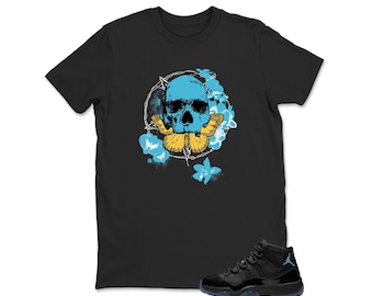 Shirt Black to Match Jordan 11 Gamma, Sneaker Jordan 11 Gamma Matching Sneaker Tee Shirt Black