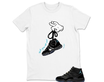 Shirt Black to Match Jordan 11 Gamma, Sneaker Jordan 11 Gamma Matching Sneaker Tee Shirt Black