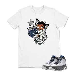 Sneaker Tees To Match Retro Jordan 9 Flint Grey, Jordan 9 Flint Grey Sneaker Match t shirt