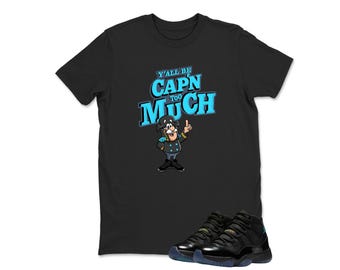 Shirt Black to Match Jordan 11 Gamma, Sneaker Jordan 11 Gamma Matching Sneaker Tee Shirt Black
