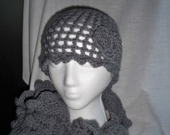 PDF Crochet Pattern for Tammy Hat and Scarf