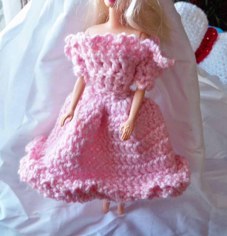 Pdf Crochet Pattern for Afternoon Dress for Fashion Dolls image 2