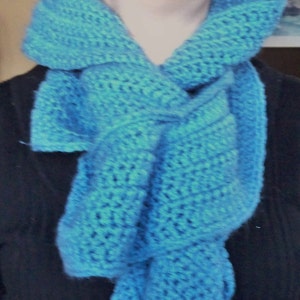 Single Ruffle Crochet Scarf PDF Pattern