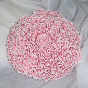 Crochet Pdf Pattern for Endless Ruffles Pillow Cover