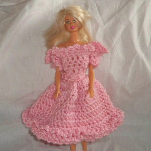 Pdf Crochet Pattern for Afternoon Dress for Fashion Dolls image 1