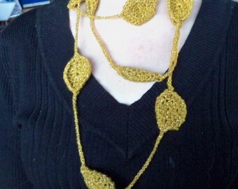 Pdf Crochet Pattern Coin Scarf/Necklace