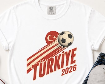 Türkiye Soccer Shirt, Retro Football Tee, Vintage Turkish Fan Graphic, Game Day Streetwear