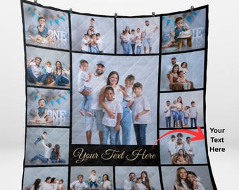 Keepsake Quilt, Photo Quilt, Memory Quilt, Custom Photo Quilt Blanket, Personalized Quilt with Photos, Memorial Quilt, Picture Quilt Blanket