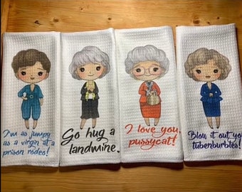 Golden Girls Kitchen Hand Towels