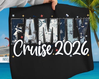 Family Cruise 2026 PNG, Nautical Vacation Shirt Design