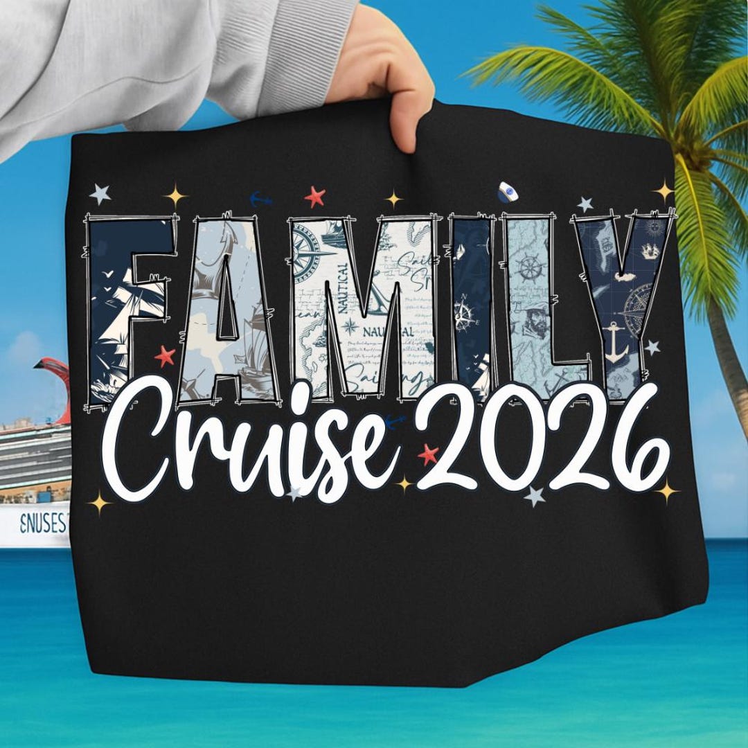 Family Cruise 2026 PNG, Nautical Vacation Shirt Design - Etsy