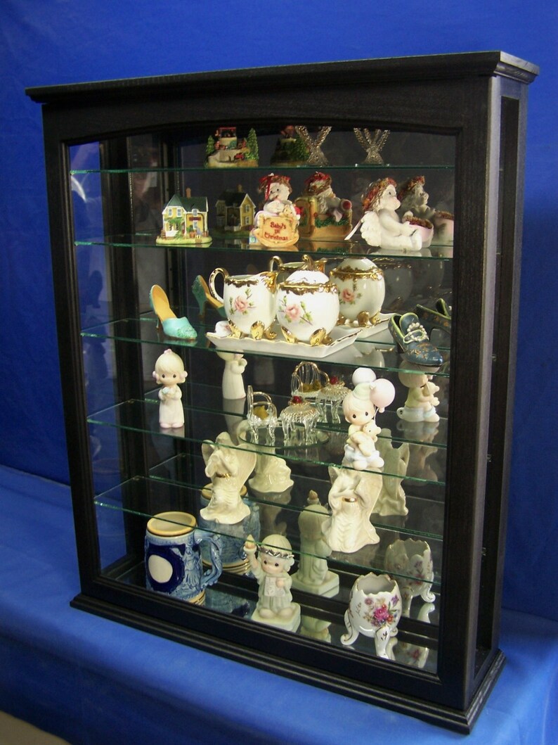 Black Wall Hanging Curio Cabinet