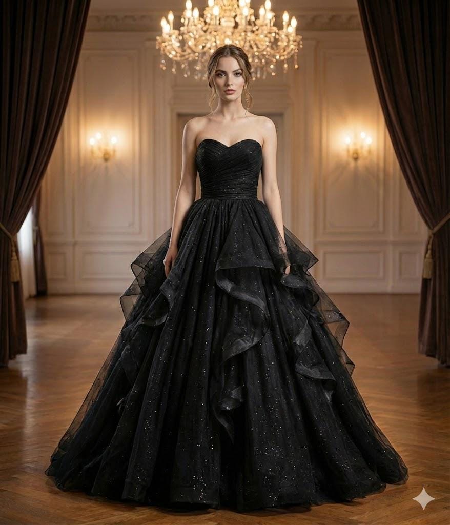 fairy wedding guest dress Fairytale Wedding Dress Charcoal / XS main image 0