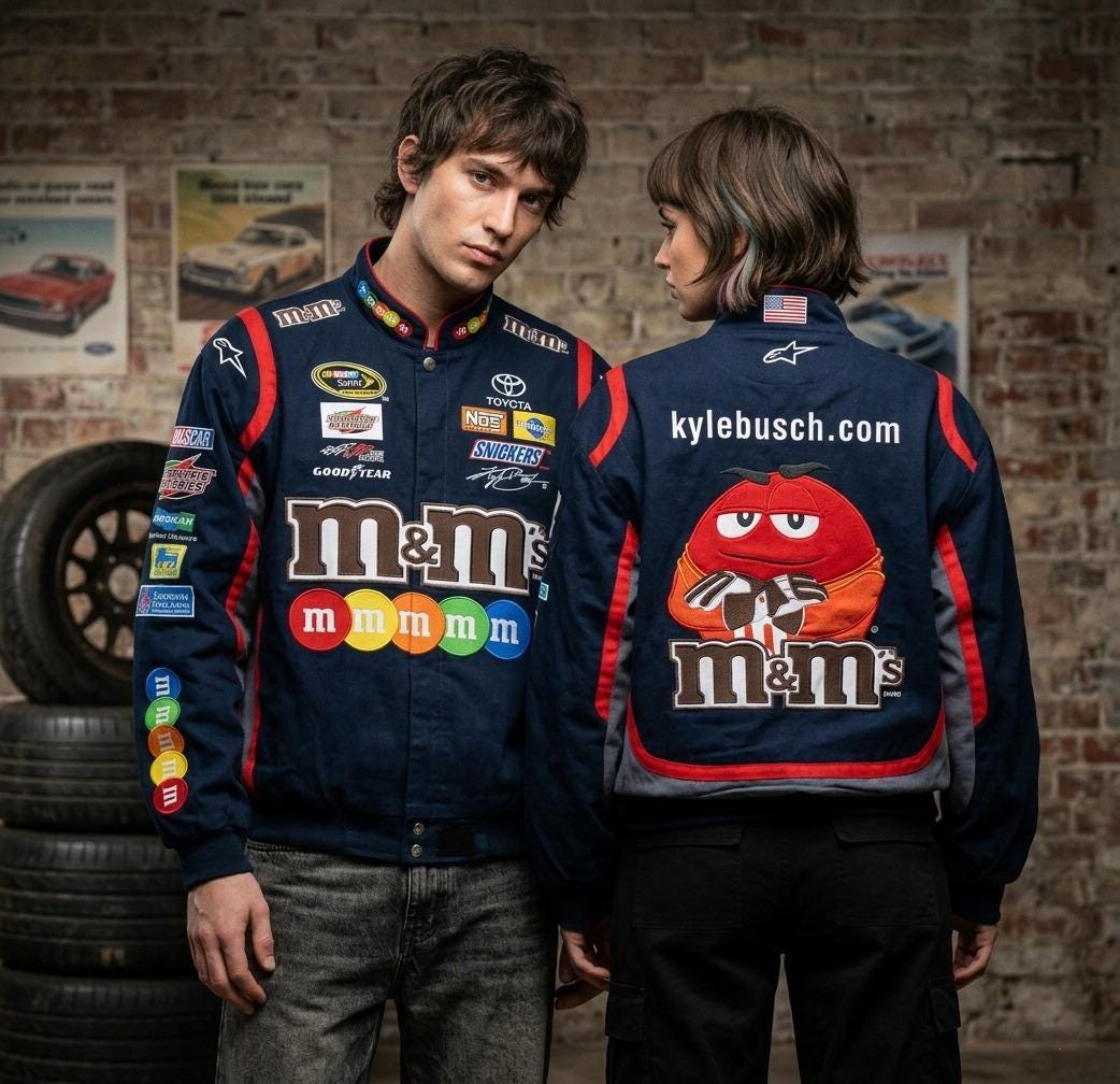 M&M's レーシングジャケット ネイビー Racing Jacket M&m - Etsy