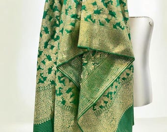 Elegante chal Nikkah: dupatta nupcial blanca, chal de oración para bodas islámicas