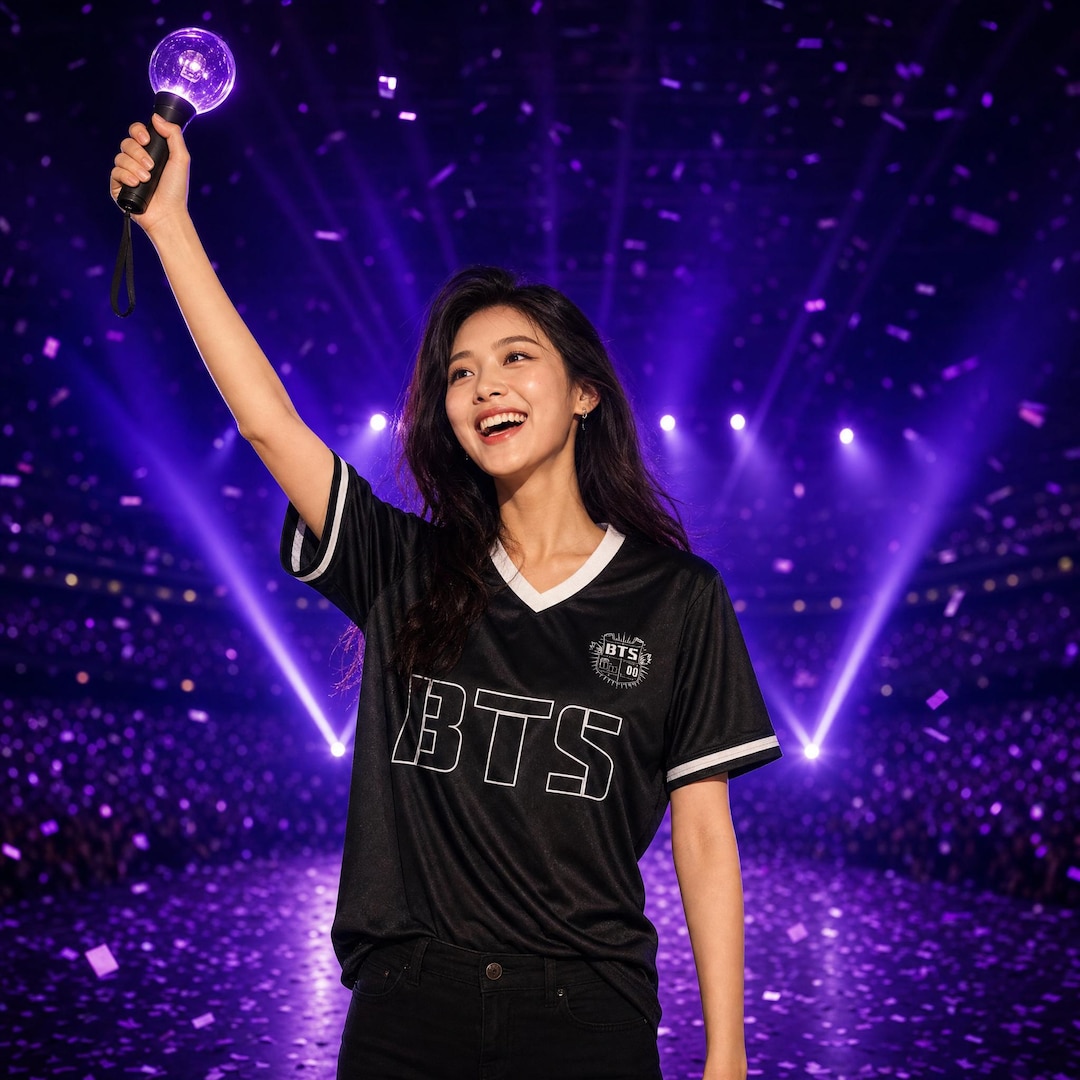 Personalized BTS Soccer Jersey, Black Football Fan Merch, Kpop