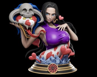 Boa Hancock Pirate Empress Figure - One Piece Statue -  3D Printed Sculpture