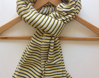 Scarves and shawls - cotton scarf- women cotton scarves- Yellow  Green white stripes -   Ethiopian Scarf-Accessories- Green Bay Packers