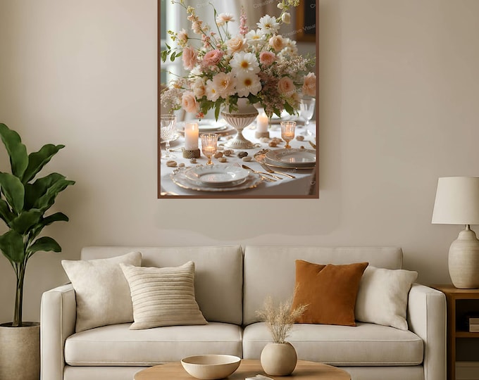 Featured listing image: Table Settings High-Resolution Digital Print, 11000 x 16000 Pixels 300 DPI JPEG