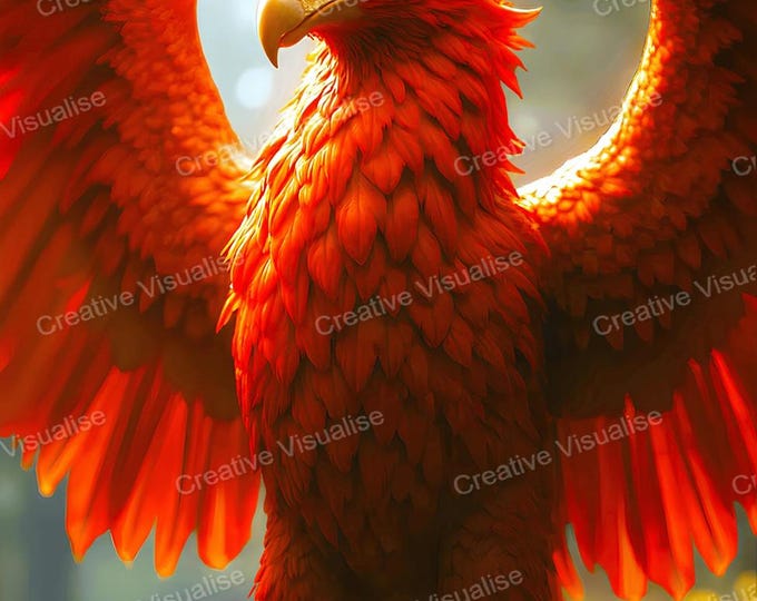 Griffin Wall Art Printable | Mythical Fantasy Bird Digital Download PDF & PNG