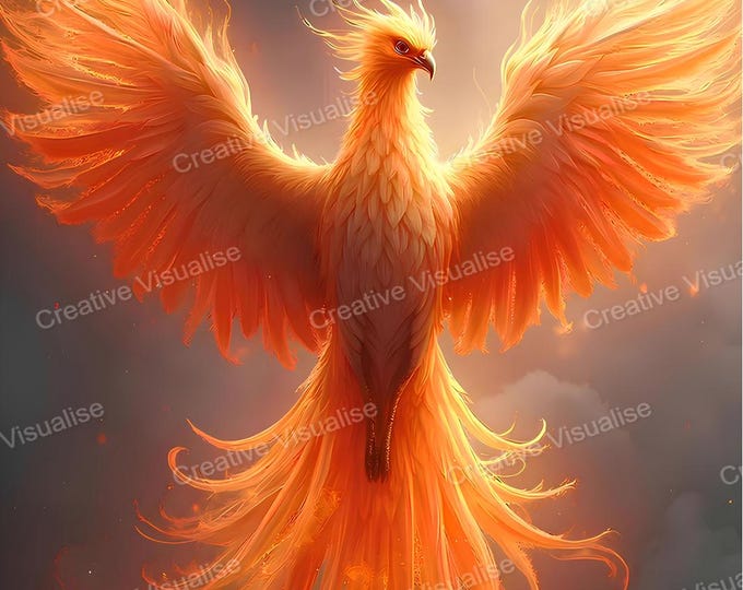 Featured listing image: Phoenix Wallpaper High-Resolution Digital Print, 11000 x 16000 Pixels 300 DPI JPEG