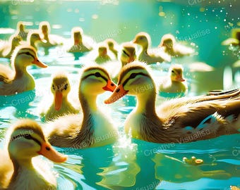 See Dock Wand Kunst Printable | Landschaft Natur Deko Digitaler Download PDF & PNG