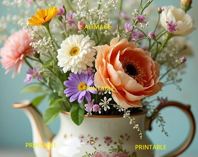 Featured listing image: Bouquet of Flowers Digital Download