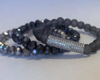 ガラスビーズブレスレット3点セット - Etsy 日本
