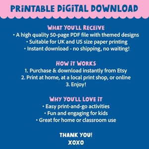 Match the picture preschool activity pages - available as a printable digital download