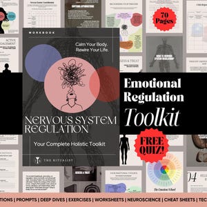 Werkboek emotionele regulatie | Regelgever van het zenuwstelsel | Planner geestelijke gezondheid || Traumahealing dagboek | Werkbladen polyvagale theorie