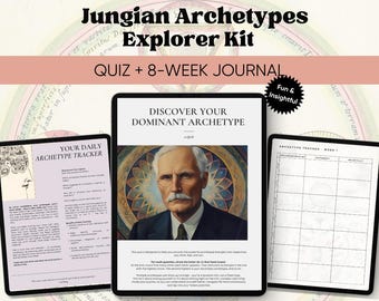 Jungian Archetypen Entdecker Kit | Quiz + Tagebuch | Schattenarbeit Tagebuch Inneres Kind Heilung Lieferzeit PDF