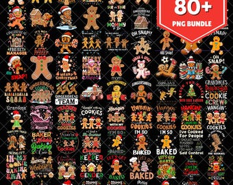 Cookie Crew PNG - Christmas Baking PNG bundle - Funny Gingerbread Shirt Design - Family Christmas Card - Holiday Baking Team Png