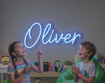 Custom LED Neon Name Sign, Kids Room Decor, Personalized Light, Nursery Wall Art