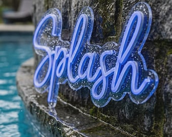 Custom Pool Neon Sign, Swimming Pool LED Light, Pool House Decor, Backyard Oasis Sign, Pool Party Sign, Outdoor Waterproof Neon