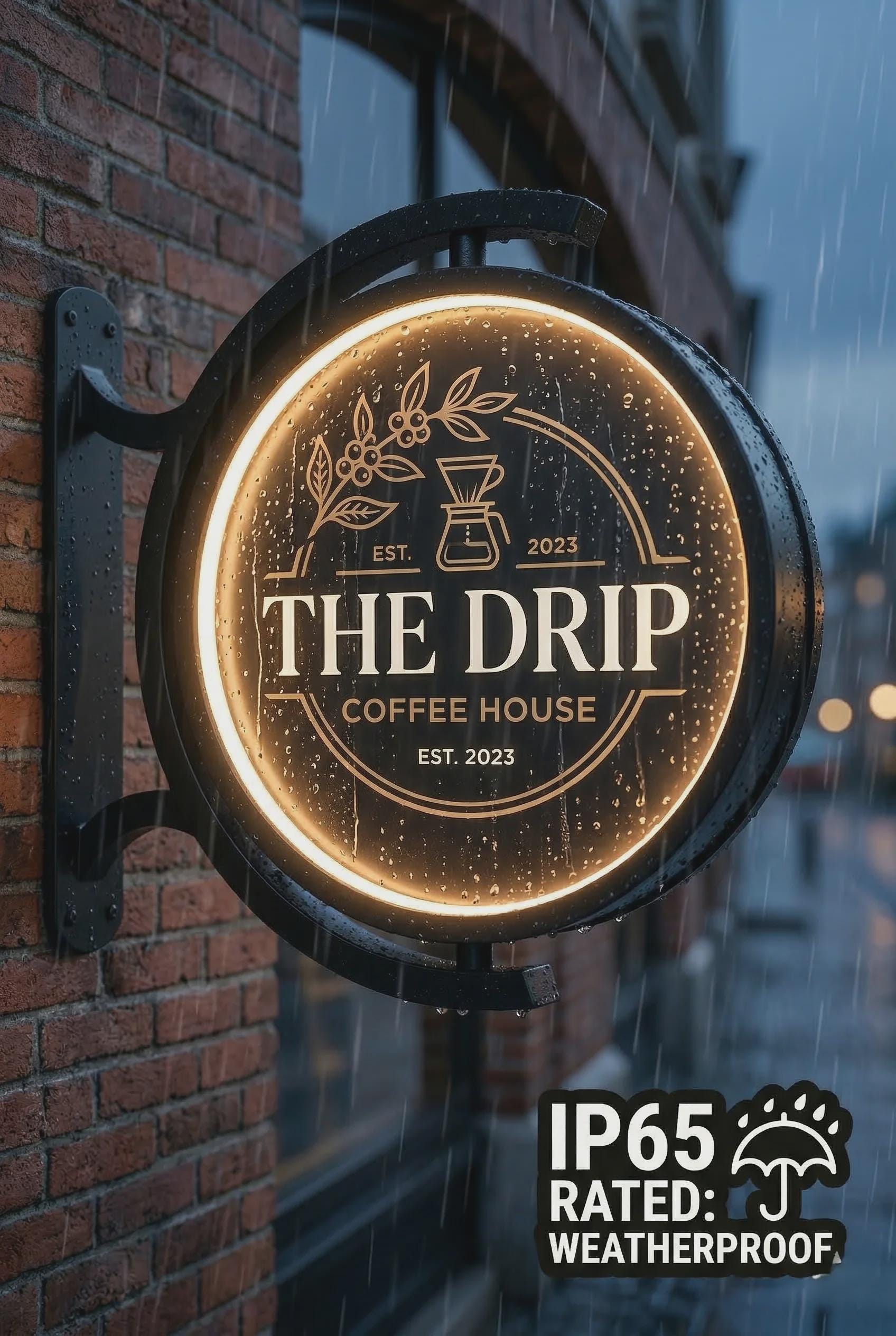 Storefront Light Box Design 360 Rotating Business LED Sign, Double Sided Storefront Light Box - Etsy