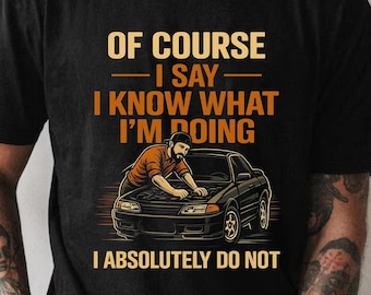 Ik weet wat ik doe: monteur autokerel T-shirt | Funny Garage Auto Repair-T-shirt