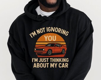 Car Guy-hoody | Afbeelding 'Thinking About My Car', cadeau monteur