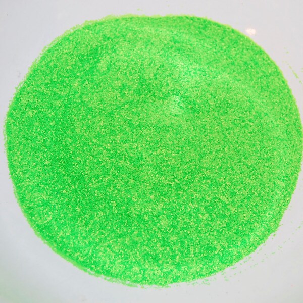 Neon Green Fine Glitter 0.015 Hex - 1 Fl. Ounce for Glitter Nail Art and Glitter Crafts