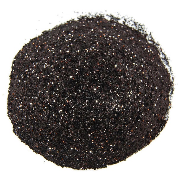 Nagel Glitter, Glitter für Trinkgläser, Schleim Glitter, Lösungsmittel beständig Glitzer, 0,015 Hex, Glitter Nail-Art, Jet schwarz Glitter, Glitter-Handwerk