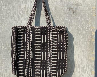 Indische handgefertigte Baumwolle Quilted Einkaufstasche