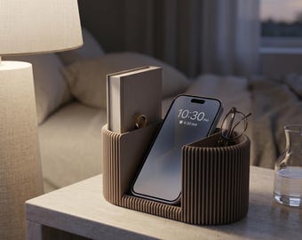 Elegant Desk Tidy | Luxury Phone Stand | MagSafe Office Decor