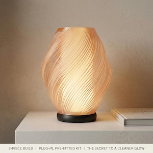 Spiral Tisch Lampe | Gedrehtes Ambientelicht | 3D-Gedruckte Nachttischdeko