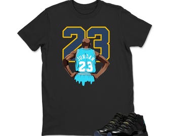 Number 23 Shirt Black to Match Jordan 11 Gamma, Sneaker Jordan 11 Gamma Matching Sneaker Tee Shirt Black