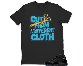 Cloth Shirt Black to Match Jordan 11 Gamma, Sneaker Jordan 11 Gamma Matching Sneaker Tee Shirt Black