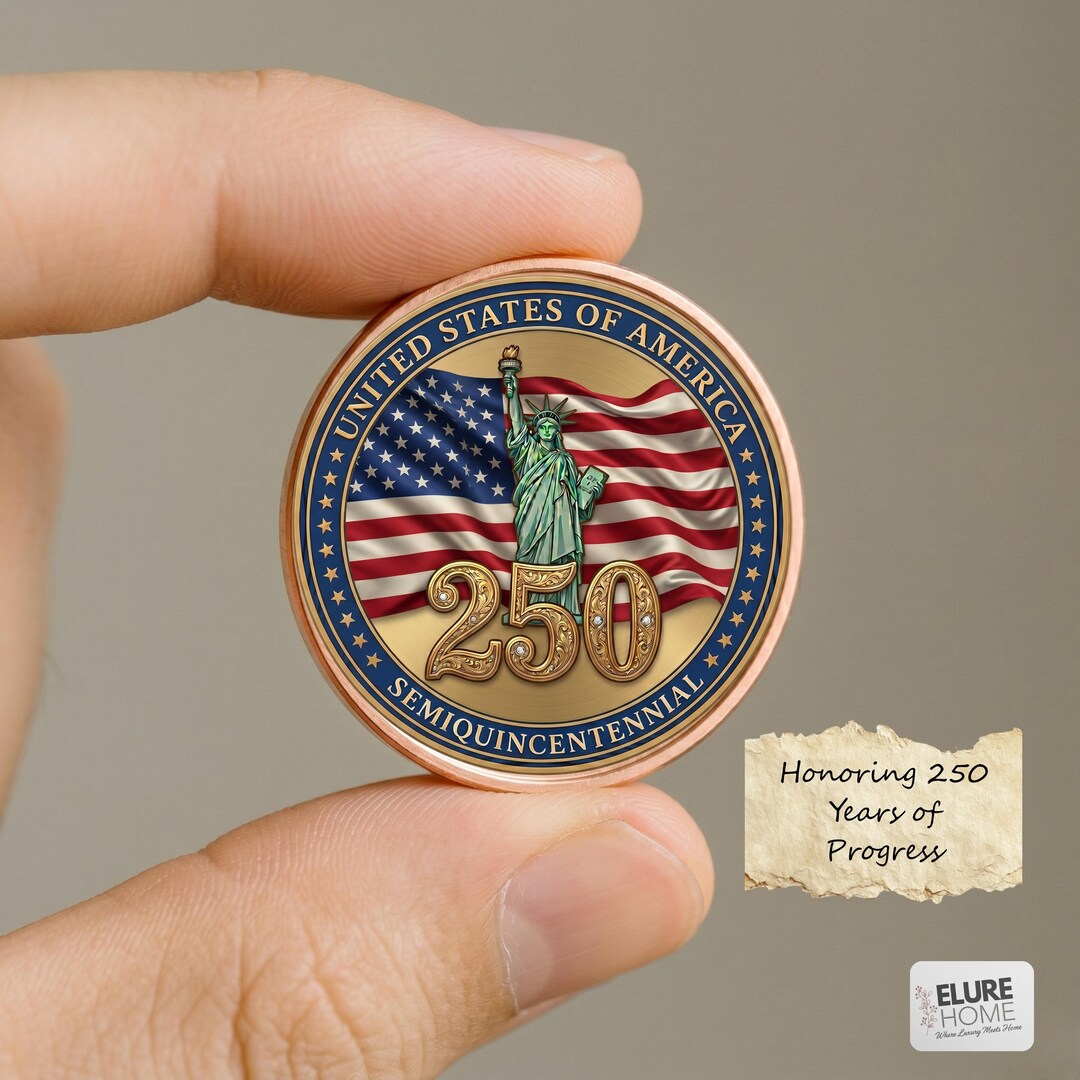 America 250th Anniversary Coin - 1776-2026 Statue of Liberty Medal ...