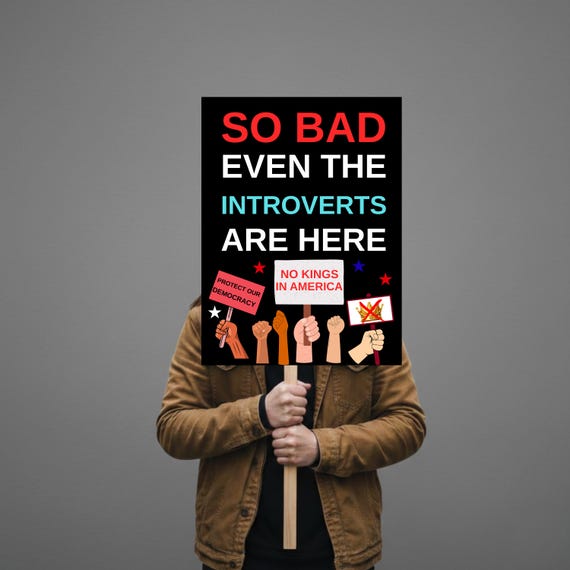 Protest Sign, Protect Democracy Poster, Anti Trump Resistance Rally Sign, Political Activist Poster, Resist Fascism Protest Poster